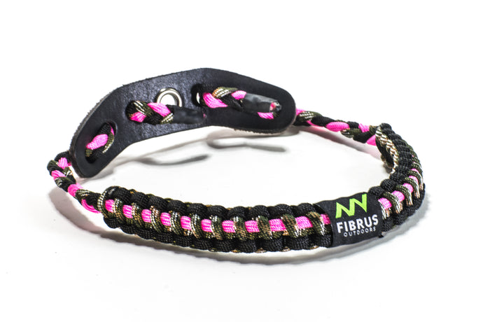 PINK - CAMO - BLACK PARACORD BOW SLING - Fibrus Outdoors