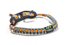 CHARCOAL GRAY ORANGE STRIPE PARACORD BOW SLING - Fibrus Outdoors